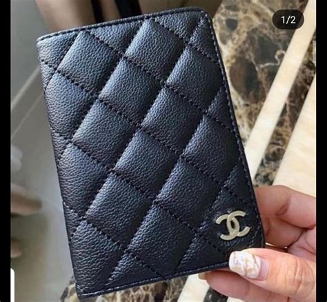 chanel passport wallet